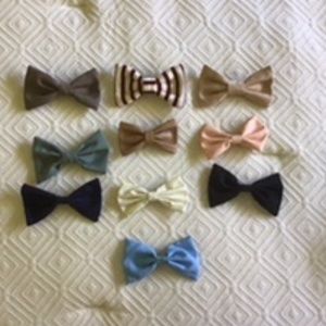 Hair bows (10) 6” long, 3” wide